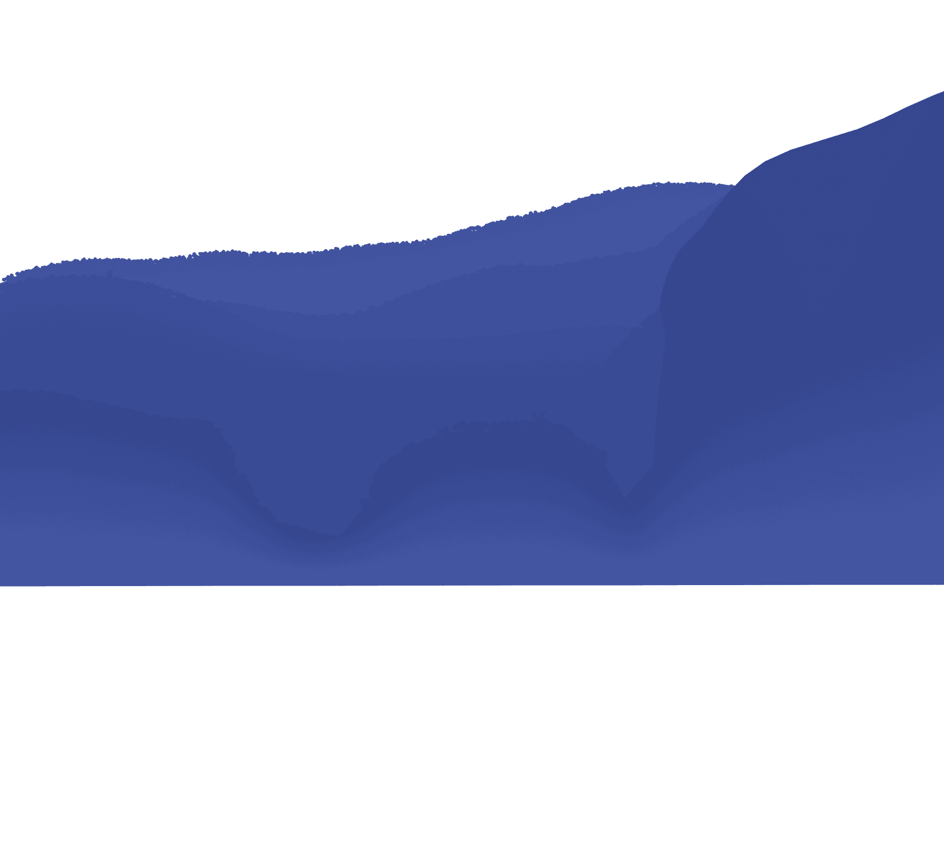 Des reliefs qui semblent s’étirer vers l’horizon